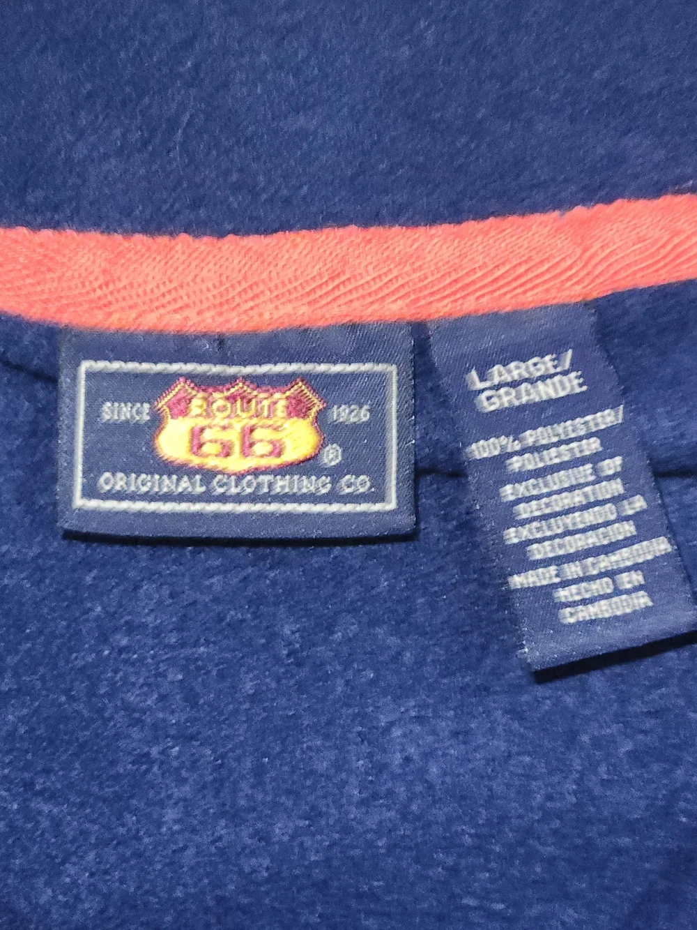 Route 66 cozy navy